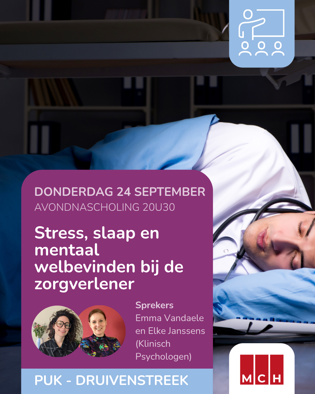 PUK: Stress, slaap en mentaal welbevinden bij de zorgverlener